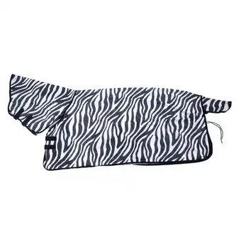 Zooplus Nomad Tales vliegendeken zebra met vaste halsdeel 125cm paard aanbieding