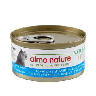 Zooplus 12 + 6 gratis! Almo Nature HFC natvoer voor katten 18 x 70 g - Natural Atlantische Tonijn aanbieding