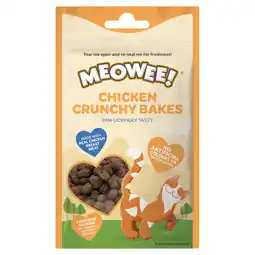 Zooplus 2kg + 1kg gratis! Meowee Spoonables kattensnacks 3kg - Kip Crunchy Bakes 3 x 40 g aanbieding