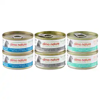 Zooplus 12 + 6 gratis! Almo Nature HFC natvoer voor katten 18 x 70 g - Mixpakket Tonijn (3 Soorten) aanbieding