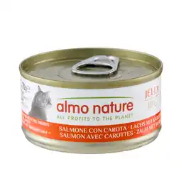 Zooplus 12 + 6 gratis! Almo Nature HFC natvoer voor katten 18 x 70 g - Zalm met Wortelen in Gelei aanbieding