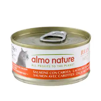 Zooplus 12 + 6 gratis! Almo Nature HFC natvoer voor katten 18 x 70 g - Zalm met Wortelen in Gelei aanbieding