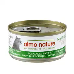 Zooplus 12 + 6 gratis! Almo Nature HFC natvoer voor katten 18 x 70 g - Natural Pacifische Tonijn aanbieding