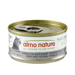 Zooplus 12 + 6 gratis! Almo Nature HFC natvoer voor katten 18 x 70 g - Natural Tonijn & Baby-Ansjovis aanbieding