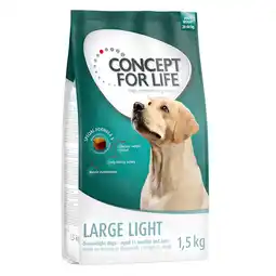 Zooplus 4x 1,5kg Large Light Concept for Life Hondenvoer aanbieding