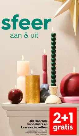 HEMA Alle kaarsen, kandelaars en kaarsonderzetters aanbieding