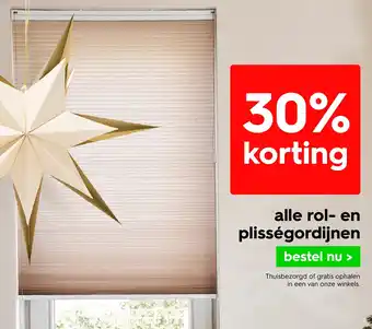 HEMA Alle rol en plisségordijnen aanbieding