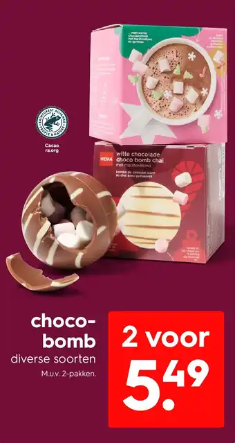 HEMA chocobomb aanbieding