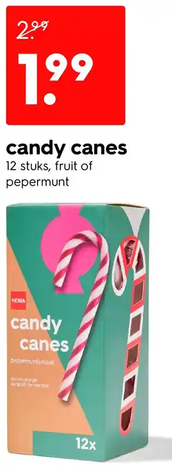 HEMA Candy canes aanbieding