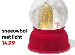 HEMA Sneeuwbol met licht aanbieding