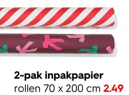 HEMA 2-pak inpakpapier aanbieding