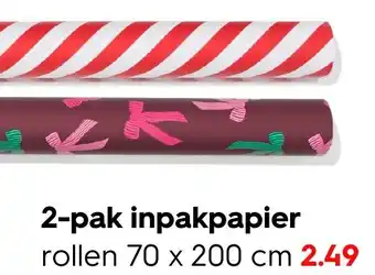 HEMA 2-pak inpakpapier aanbieding