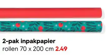 HEMA 2-pak inpakpapier aanbieding