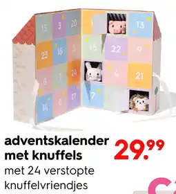 HEMA Adventskalender met knuffels aanbieding