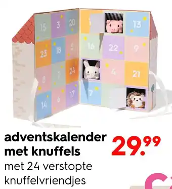 HEMA Adventskalender met knuffels aanbieding