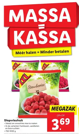 Lidl Diepvriesfruit 750-1000g aanbieding