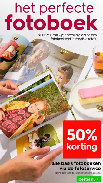 HEMA Alle basis fotoboeken via de fotoservice aanbieding