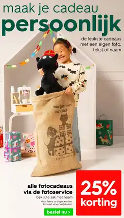 HEMA Alle fotocadeaus via de fotoservice aanbieding