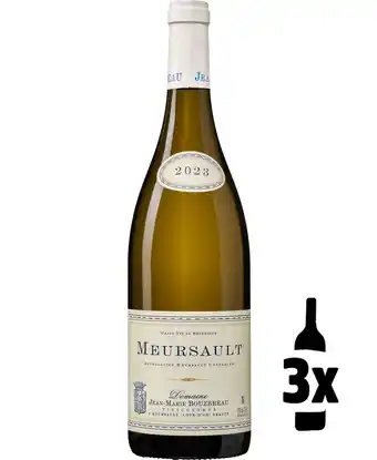Wijnvoordeel Domaine Jean-Marie Bouzereau Meursault (3 flessen) aanbieding
