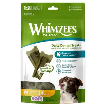 Pets Place Whimzees Soft Value Bag - Hondensnacks - 14x30 g M aanbieding