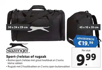 Lidl Sport*/reistas of rugzak aanbieding