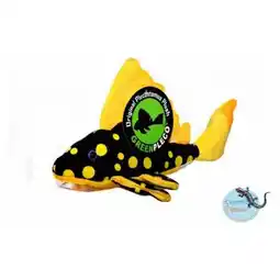 Pets Place Ceramicnature Sunshine Pleco Plush - Knuffel - 30x18x15 cm Geel Zwart aanbieding