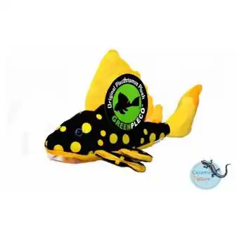 Pets Place Ceramicnature Sunshine Pleco Plush - Knuffel - 30x18x15 cm Geel Zwart aanbieding