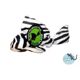 Pets Place Ceramicnature Zebra Pleco Plush - Knuffel - 30x18x15 cm Wit Zwart aanbieding