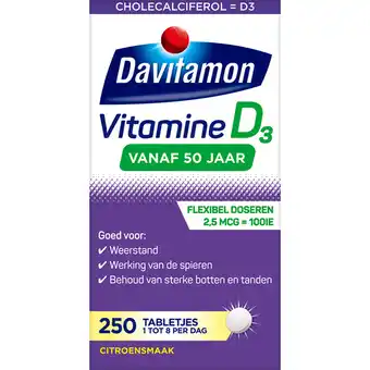 Jumbo Davitamon Voedingssupplement Vitamine D 50+ 250 Tabletten aanbieding