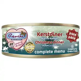 Pets Place Renske Vers Kat Kerstdiner - Kattenvoer - Kip Konijn 70 g aanbieding