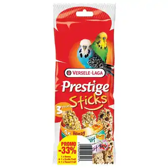 Pets Place Versele-Laga Prestige Sticks Parkiet Triple Pack Promo - Vogelsnack - 3 stuks aanbieding