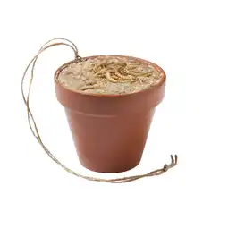 Pets Place Allbirds&Co Pindakaas Bloempotje - Tuinvogelvoer - Meelwormen 390 g aanbieding