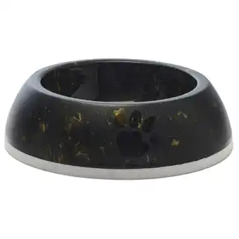 Pets Place Savic Voerbak Delice Marble - Hondenvoerbak - Ø18x26x26x8 Marmer Zwart Goud 3 aanbieding