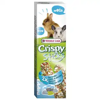 Pets Place Versele-Laga Crispy Mega Sticks Konijn Bergvallei - Konijnensnack - Kruiden 2x70 g aanbieding