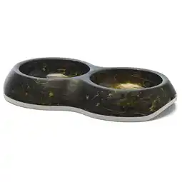 Pets Place Savic Voerbak Delice Double Marble - Hondenvoerbak - Ø210.5x26x15.5x4 Marmer Zwart Goud Double aanbieding