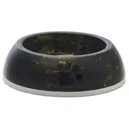 Pets Place Savic Voerbak Delice Marble - Hondenvoerbak - Ø14.5x20.5x20.5x6.5 Marmer Zwart Goud 2 aanbieding