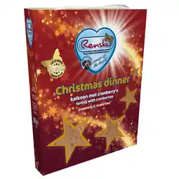 Pets Place Renske Christmas Dinner - Natvoer - Kalkoen Cranberry 395 g Rood aanbieding