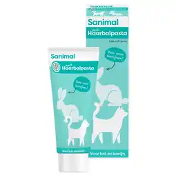 Pets Place Sanimal Anti-Haarbalpasta - Supplement aanbieding
