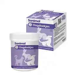 Pets Place Sanimal Oogdoekjes - Hondenverzorging - 100 stuks aanbieding