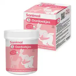 Pets Place Sanimal Oordoekjes - Hondenverzorging - 100 stuks aanbieding