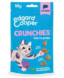 Pets Place Edgard&Cooper Crunchies - Kattensnack - Zalm 50 g aanbieding