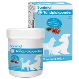 Pets Place Sanimal Anti-Tandplakpoeder - Hondenverzorging - 180 g aanbieding