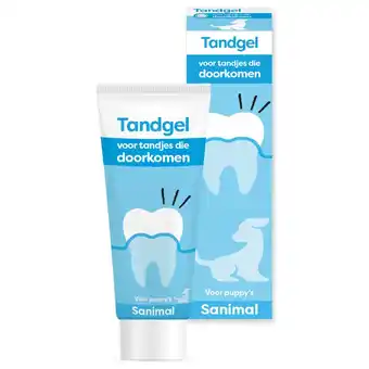 Pets Place Sanimal Tandgel Voor Tandjes Die Doorkomen - Hondenverzorging - 50 g aanbieding