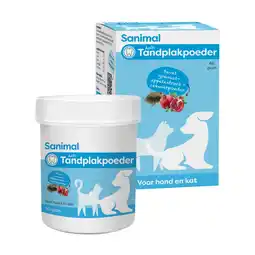 Pets Place Sanimal Anti-Tandplakpoeder - Hondenverzorging - 60 g aanbieding