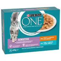 Pets Place Purina One Sterilcat Fijne Malse Reepjes In Saus - Kattenvoer - Kip Tonijn 8x85 g aanbieding