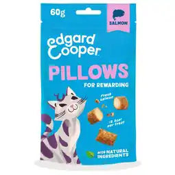 Pets Place Edgard&Cooper Pillows - Kattensnack - Zalm 60 g aanbieding