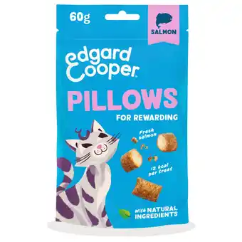 Pets Place Edgard&Cooper Pillows - Kattensnack - Zalm 60 g aanbieding