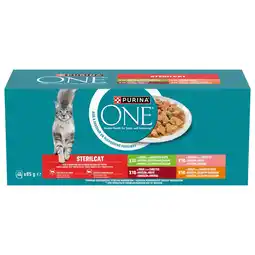 Pets Place Purina One Sterilcat Fijne Malse Reepjes In Saus - Kattenvoer - Rund Kalkoen Kip 40x85 g aanbieding