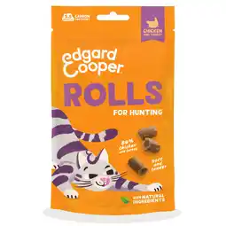 Pets Place Edgard&Cooper Rolls - Kattensnack - Kip Kalkoen 45 g aanbieding