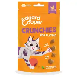 Pets Place Edgard&Cooper Crunchies - Kattensnack - Kip 50 g aanbieding